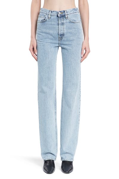 toteme straight cut blue jeans