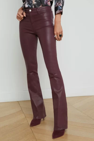 lagence-dark-wine-bootcut-jeans