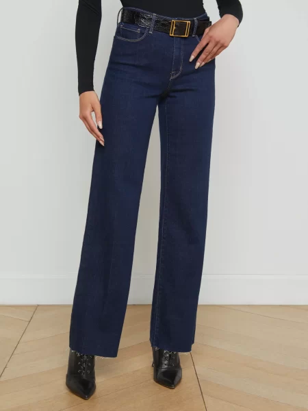 lagence dark blue denim jeans