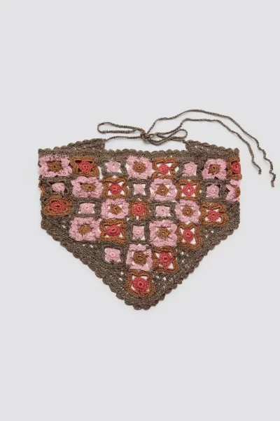 Crochet Knit Handkerchief Bandana