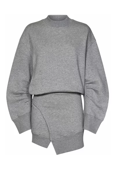 theattico-heather-grey-sweatshirt-dress