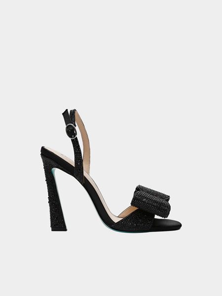 betse johnson slingback black sandals