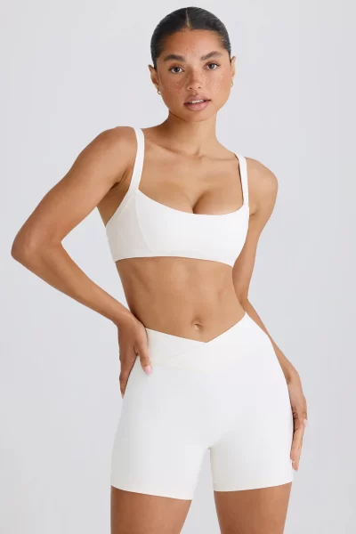 OhPolly white biker shorts