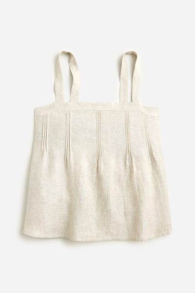 j. crew beige linen top