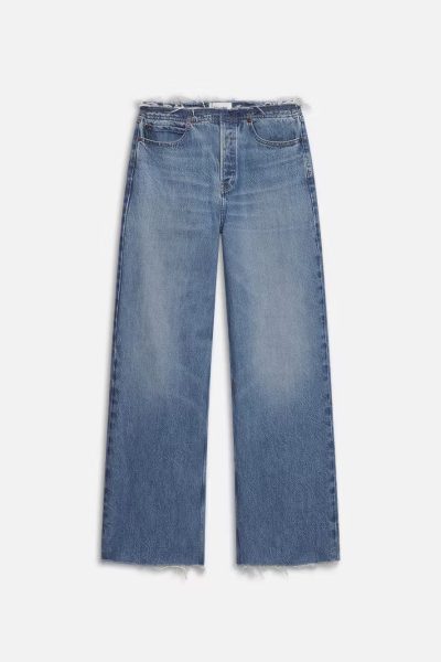 Frame low rise jeans