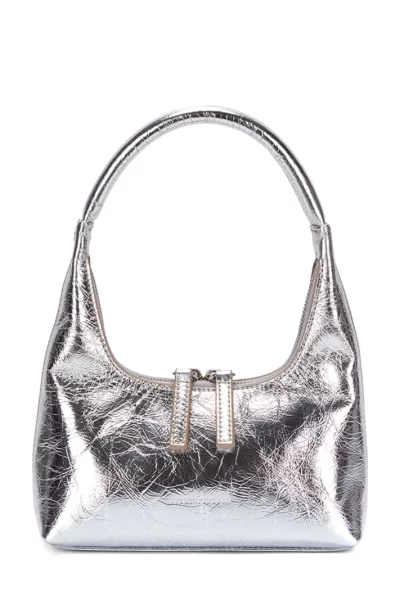 Marge Sherwood silver mini shoulder bag