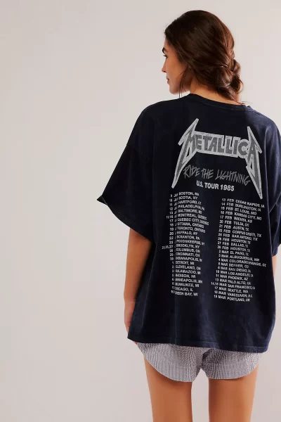 Free People metallica oversized t-shirt