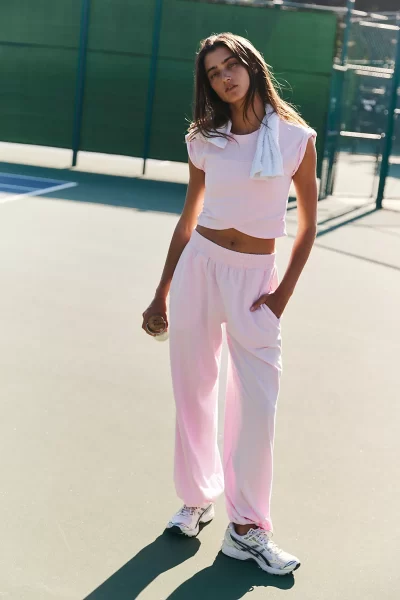 Free People pink sport top and pants set