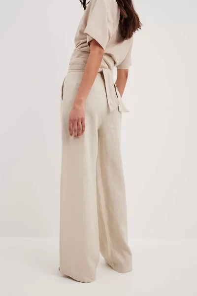 NAKD beige linen pants