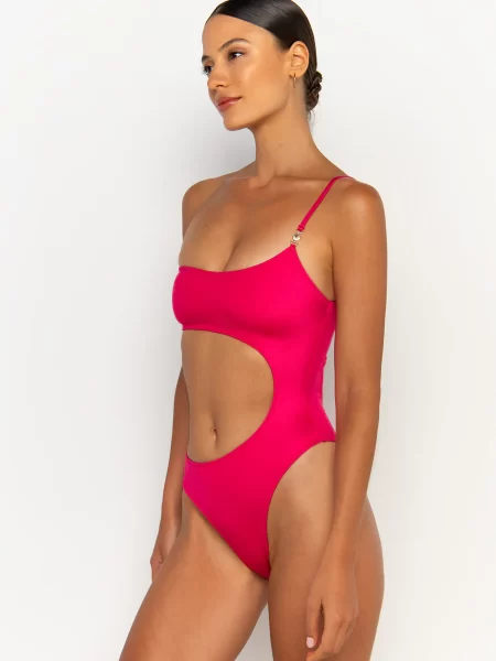 Sommer Swim pink one-piece swimsuit